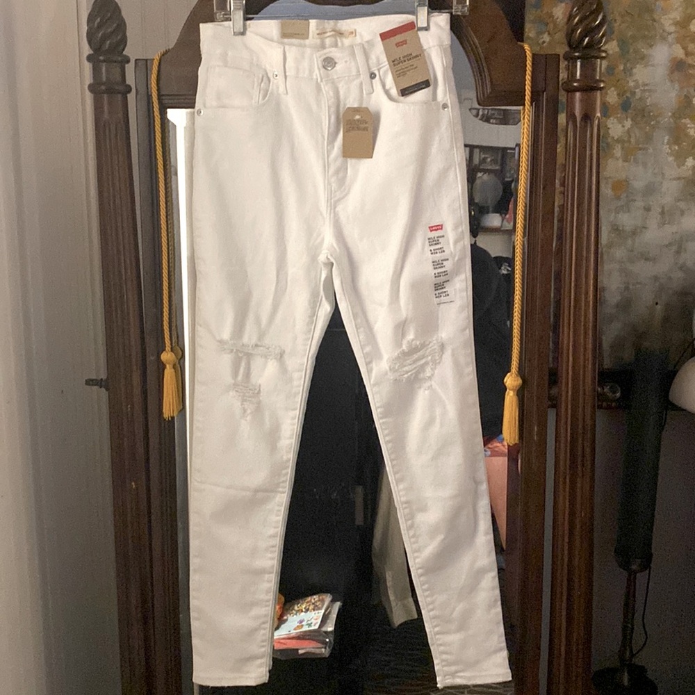 White skinning jeans size 6short